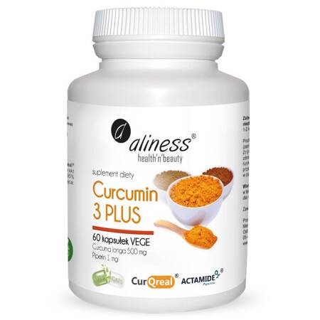 Aliness Curcumin C3 Complex Plus 500 mg 60 kapsułek vege