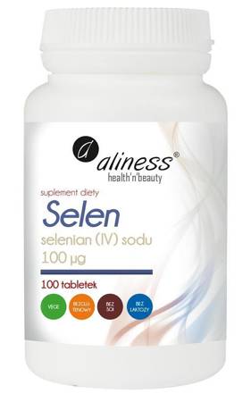 Aliness Selen Selenian (IV) Sodu 100 mcg 100 tabletek vege