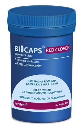 ForMeds BiCaps Czerwona Koniczyna (Red Clover) Extract 300 mg 60 kapsułek