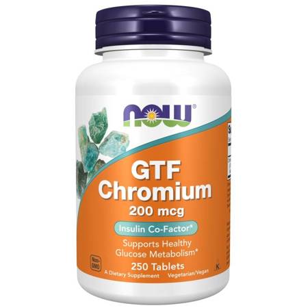 Now Foods Chrom GTF 200 mcg 250 tabletek