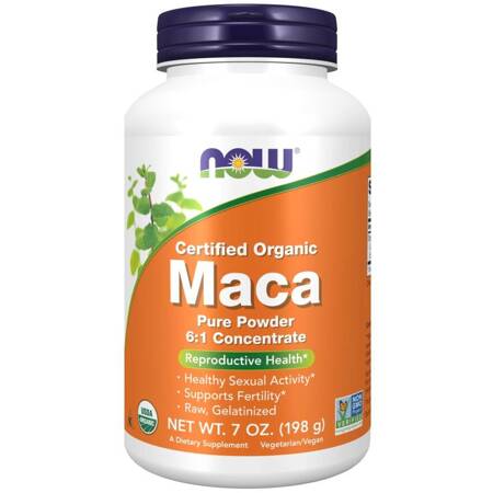 Now Foods Maca Organic Puder 198 g