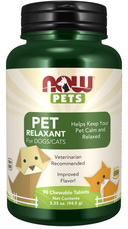 Now Foods Pet Relaxant Dogs Cats 90 tabletek