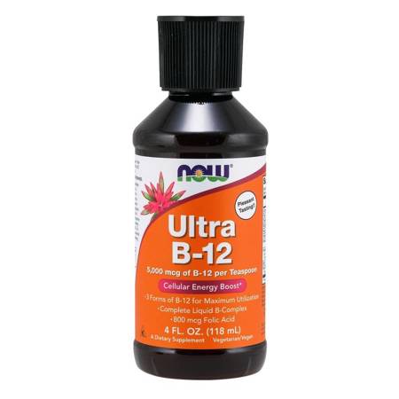 Now Foods Witamina B12 Ultra 118 ml krople