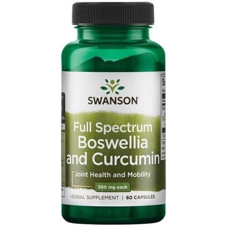 Swanson Boswellia i Curcumin 60 kapsułek
