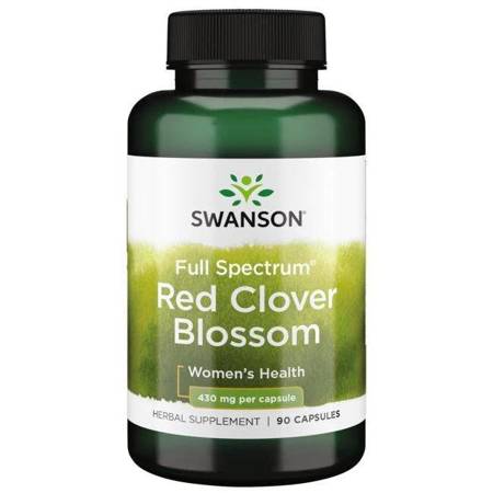 Swanson Czerwona Koniczyna (Red Clover Blossom) 430 mg 90 kapsułek