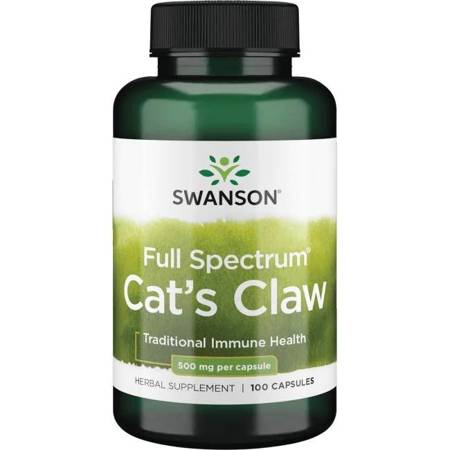 Swanson Koci Pazur (Cat's Claw) 500 mg 100 kapsułek