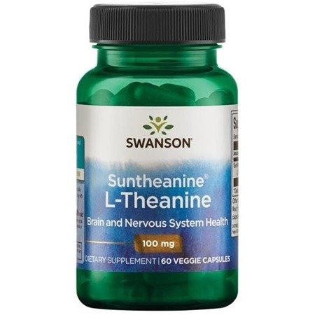 Swanson L-Teanina Suntheanine 100 mg 60 kapsułek