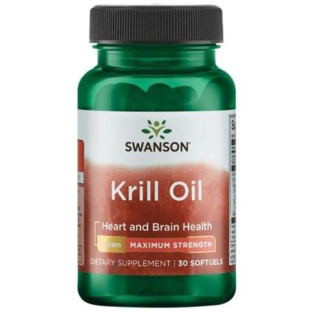 Swanson Olej z Kryla (Krill Oil) 1000 mg 30 kapsułek